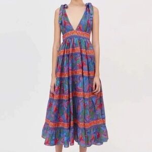 House of Harlow Linen Parrot Dress